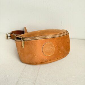 Vintage Roots Nubuck Suede Light Brown Belt Bag